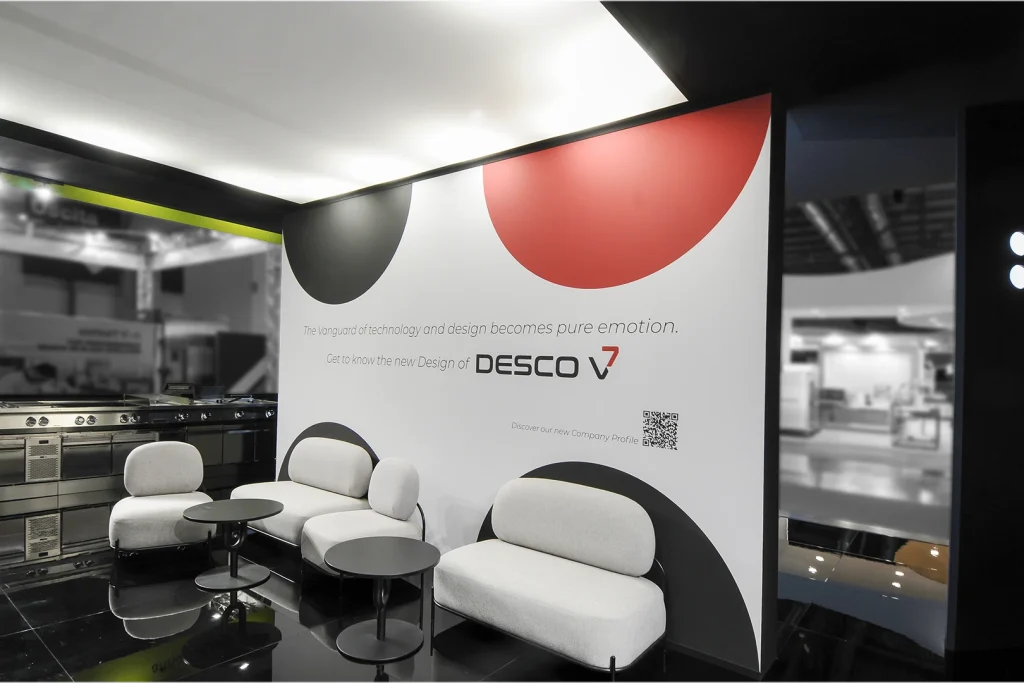 Interno stand ILSA per i 45 anni