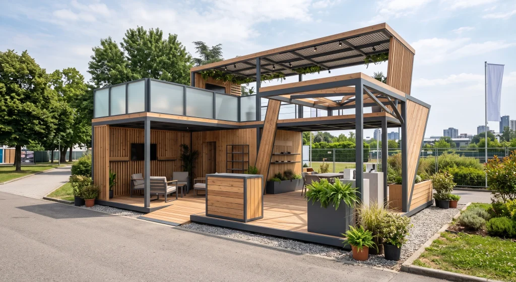 allestimenti outdoor concept fatto da emotiva